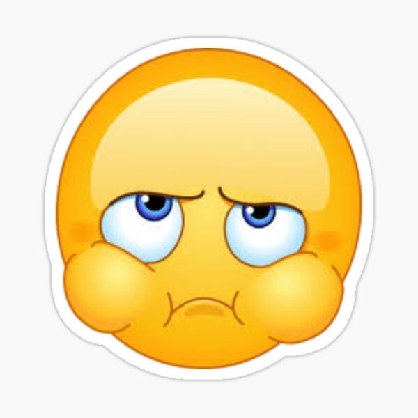 Смайлик надутые щеки