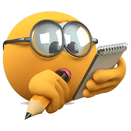 Смайлик умный в очках