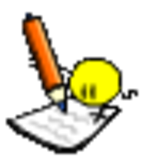 Смайлик пишет