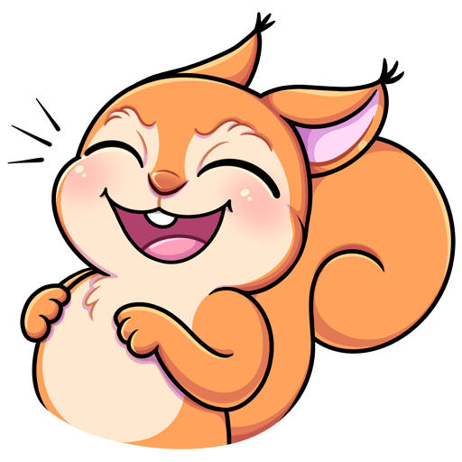 Стикеры ВК белка Белла