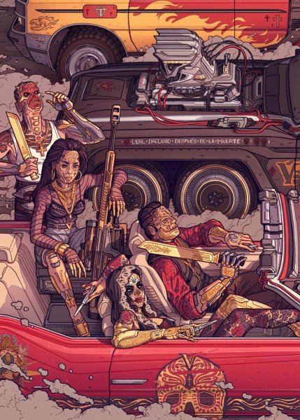 Банда Валентино киберпанк 2077