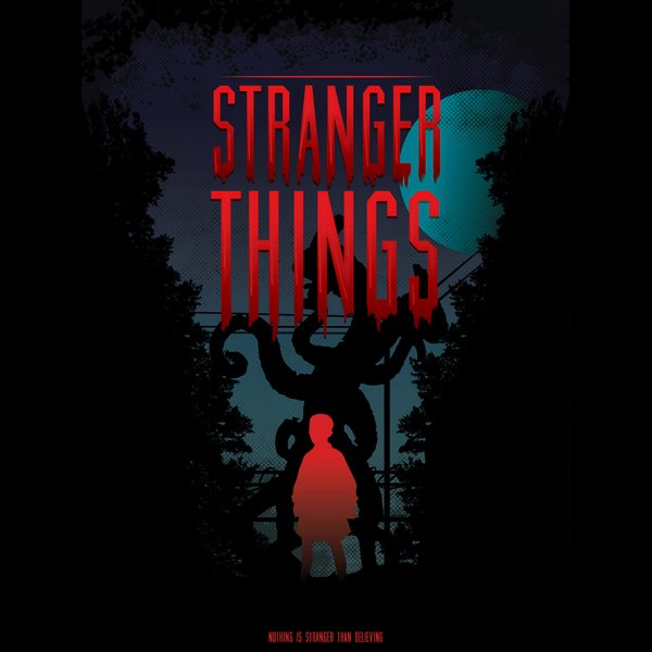 Очень странные дела Постер арт