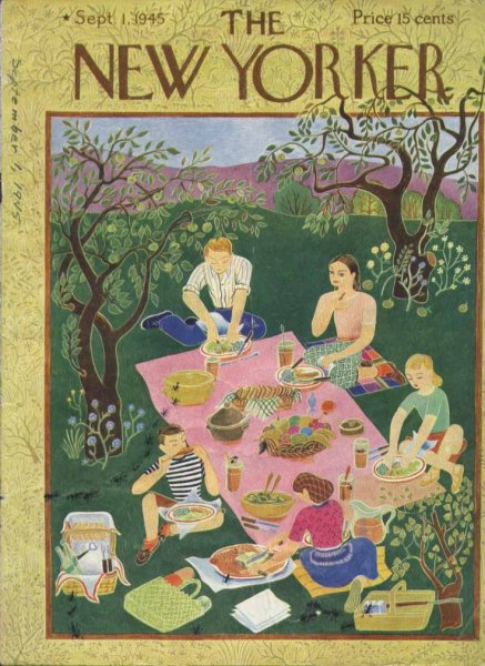 Винтажные обложки журналов New Yorker