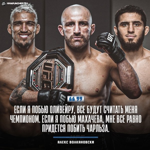 Махачев Оливейра бой кто победил