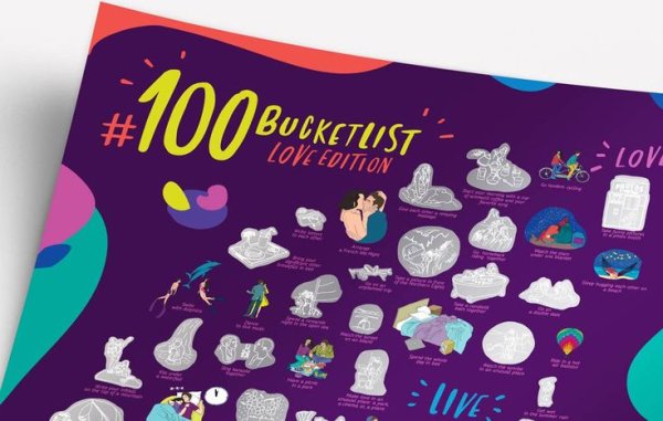 Скретч Постер #100дел books Edition