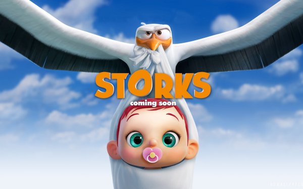 Метрика шаблон с аистом