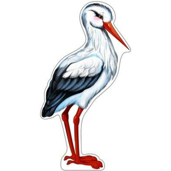 Аист с младенцем