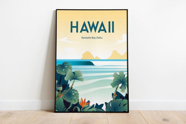 60'S Hawaii poster