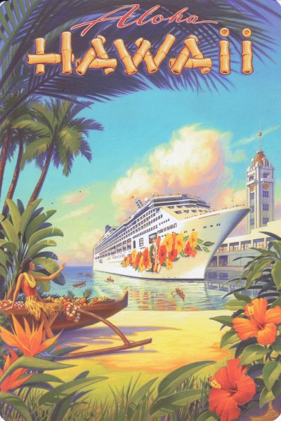 Старый плакат Гавайи