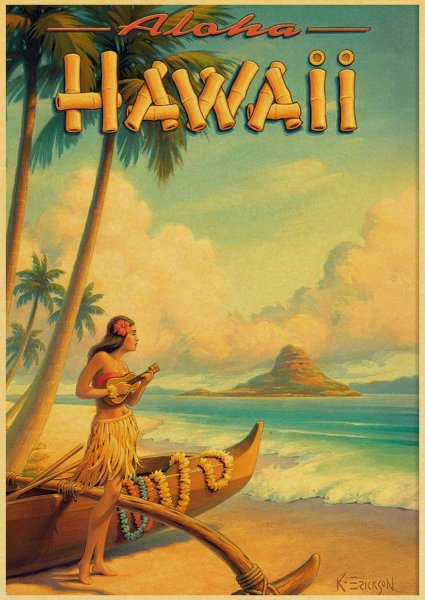 АЛОХА Гавайи Постер