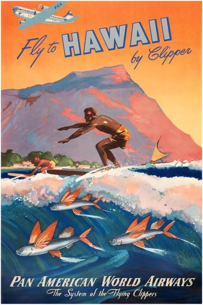 Принт Гавайи АЛОХА