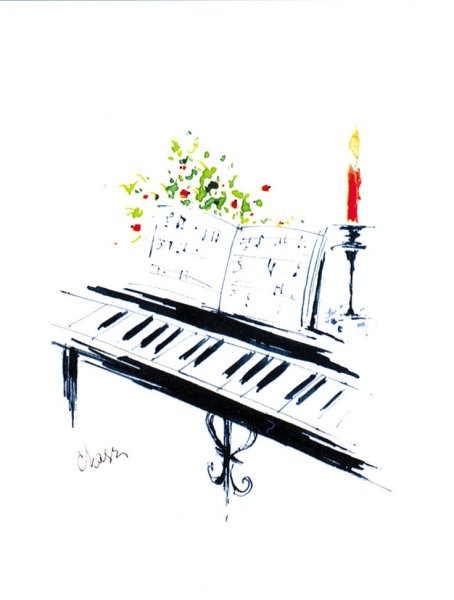 Нотная тетрадь с нотами