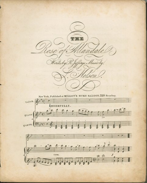 Постер Ноты Винтаж HD