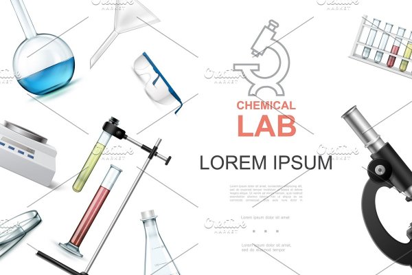 Химическая лаборатория вектор