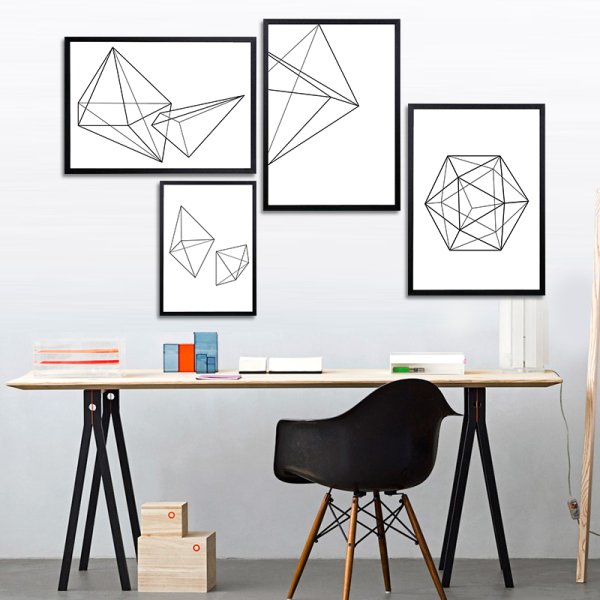 Картины черно белые для интерьера