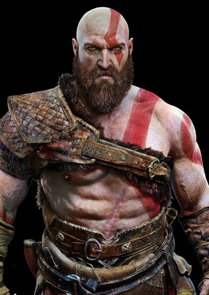 Кратос без бороды God of War 4