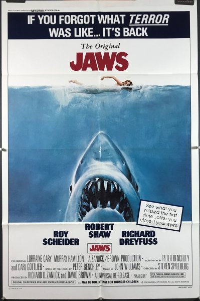 Плакаты по фильму jaws