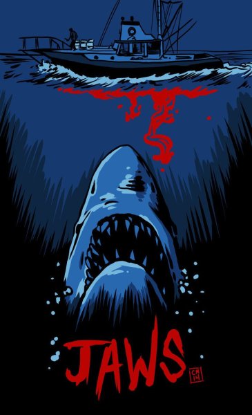 Плакаты по фильму jaws