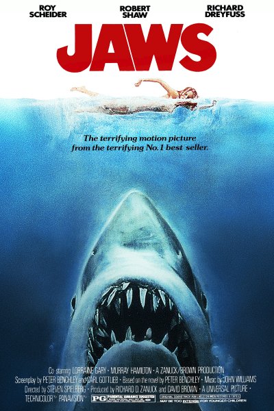 Jaws 1975 bd Cover