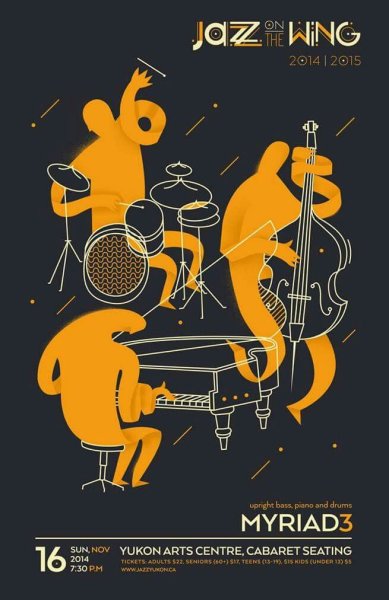 Плакат джаз