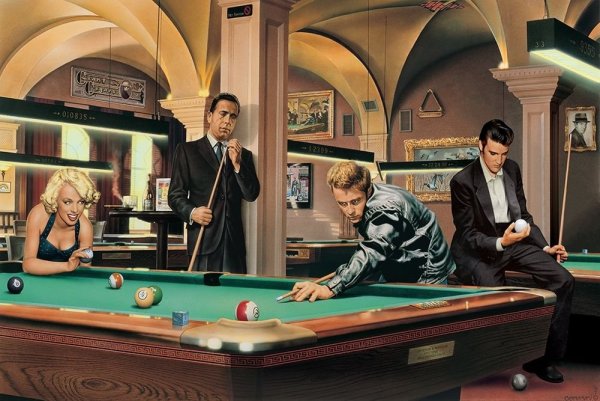 Мэрилин Монро бильярд