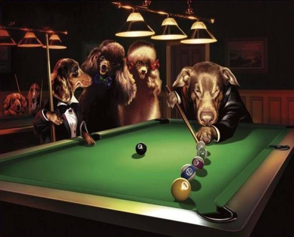 Картины в бильярдную комнату
