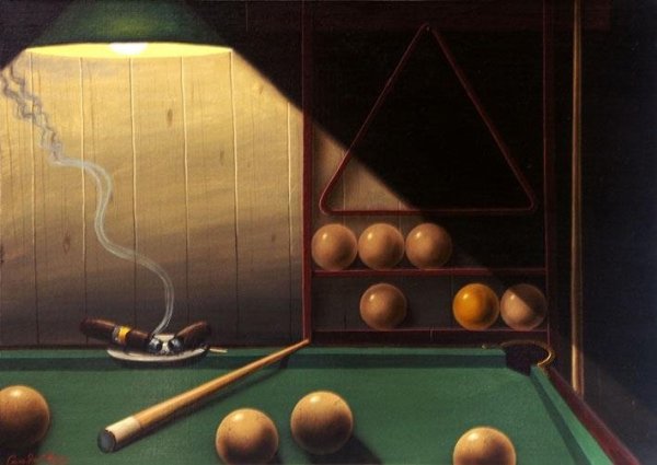 Картина бильярд
