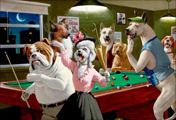Илья Саввич художник Billiard Players Painting