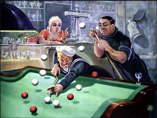 Постеры в бильярдную комнату