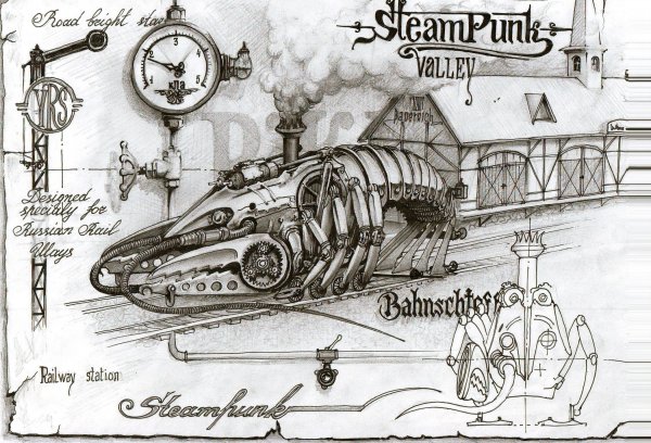 Стимпанк плакат