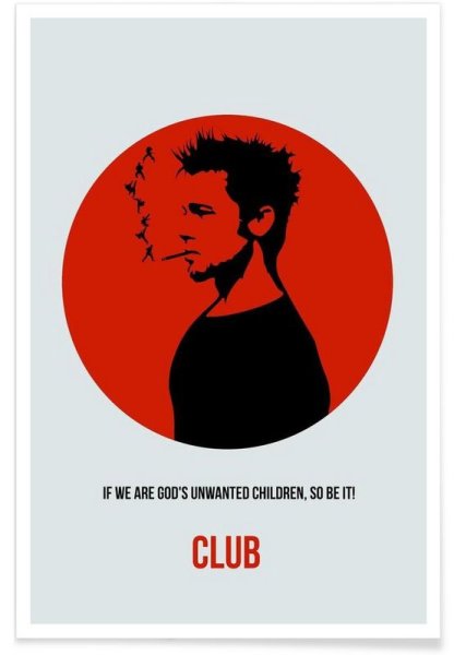 Бойцовский клуб арт Постер