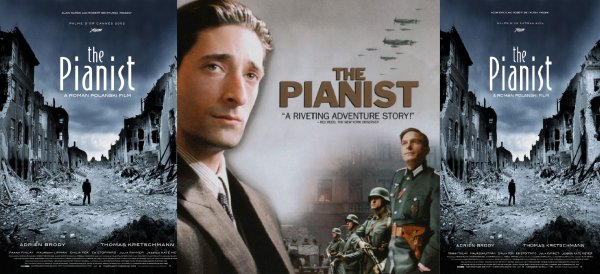 Эдриан Броуди пианист Постер