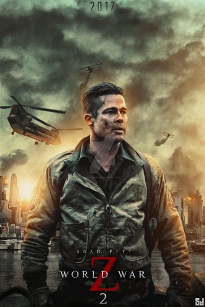 Война миров z Постер с котом