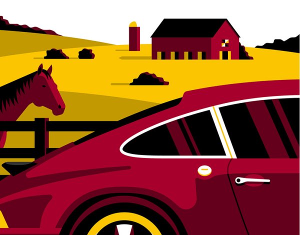 Плакаты арт Porsche