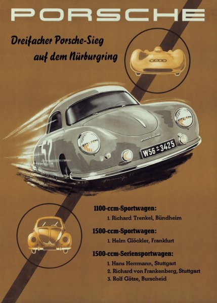 Постеры Porsche ретро