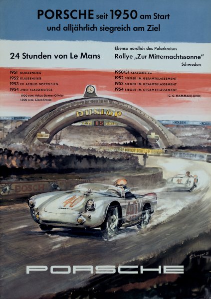 Плакат Porsche Lemans