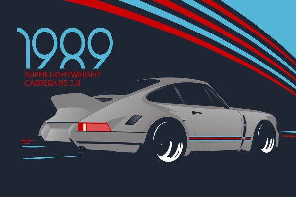 BMW Порше плакат