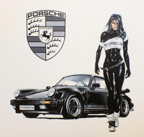 Рекламные плакаты Порше