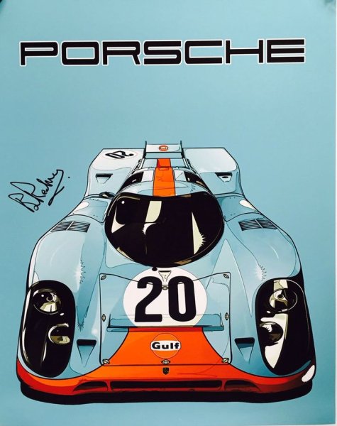 Порше 917 Ле ман плакат