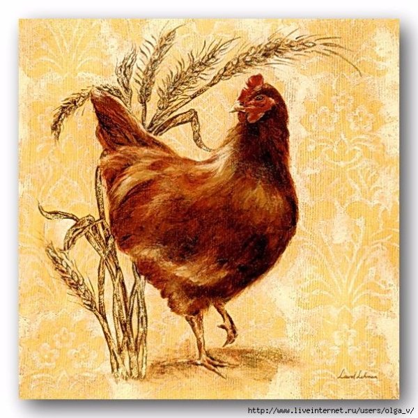 Петух в прованском стиле