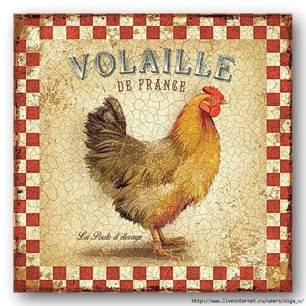 Петушки для декупажа