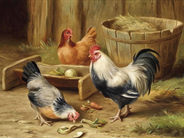 Декупажные карты с курами