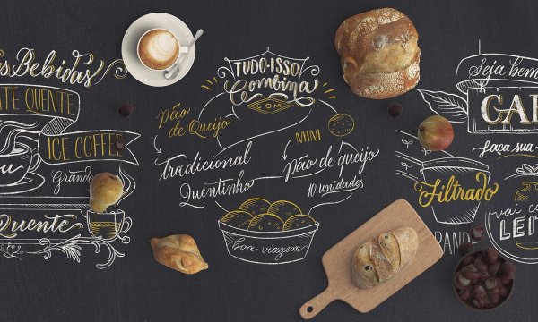 Меловая доска пекарня