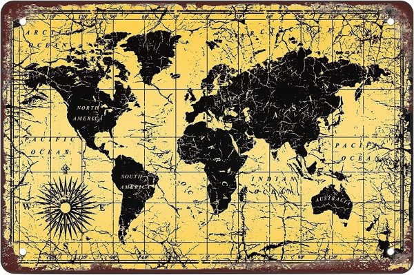 Старая карта мира