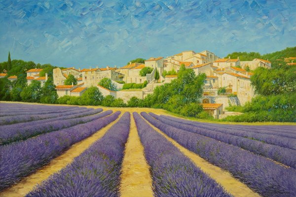 Поль Синьяк Лавандовое поле