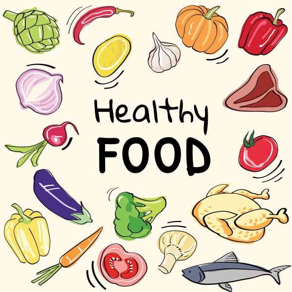 Плакат на тему healthy food