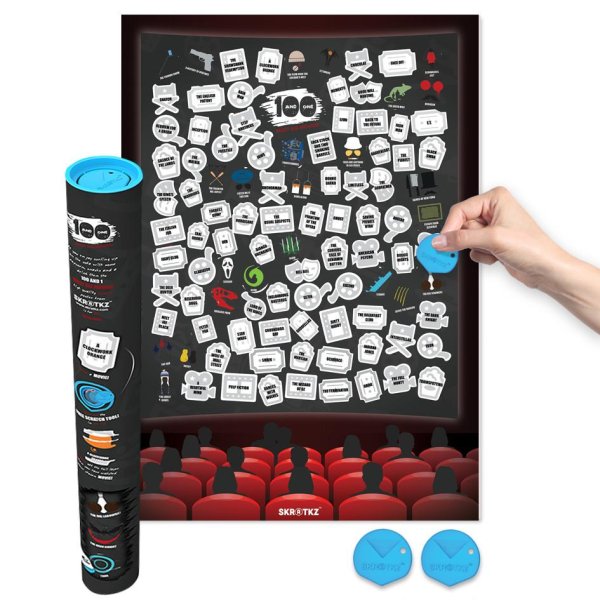 Скретч-Постер 100дел Love Edition