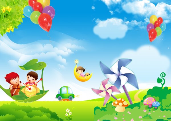 Фон детский сад