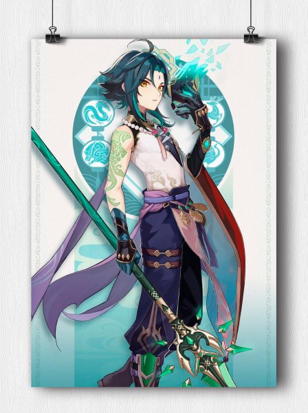 Геншин Импакт персонажи плакаты