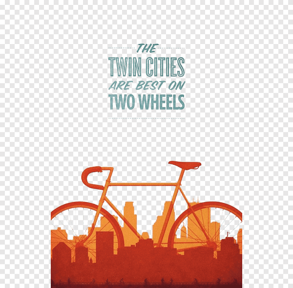 Яркий велосипед